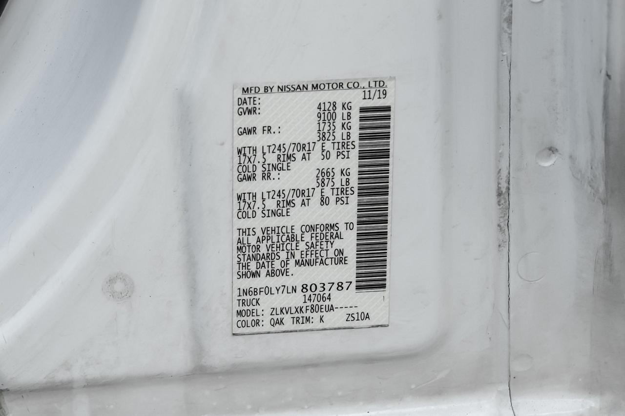 2020 Nissan NV2500 HD SV CARGO VAN HIGH ROOF REAR CAMERA REAR SONAR BLUETOOTH CRUISE C Carrollton TX