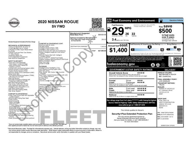 2020 Nissan Rogue SV Raleigh NC