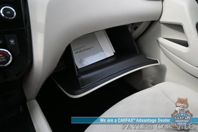 2020 Nissan Rogue Sport SL / AWD / All Weather Pkg / Auto Start / Power & Heated Seats / Heated Steering Wheel / Lane Departure & Blind Spot Alert / Apple CarPlay & Android Auto / AUX & USB Input / Back Up Camera / 1-Owner Anchorage AK
