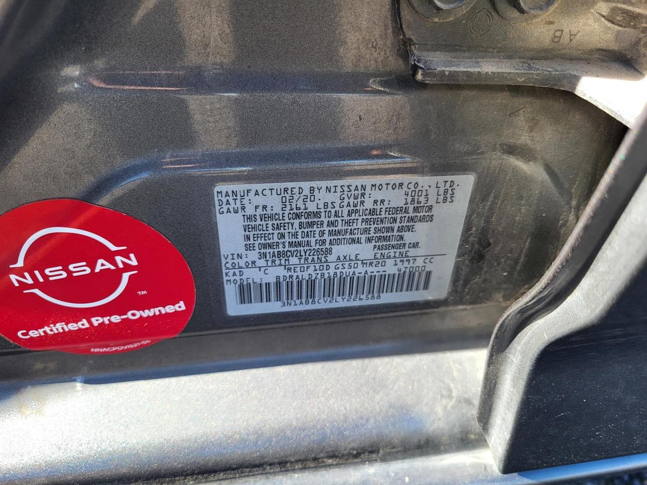 2020 Nissan Sentra SV Beeville TX