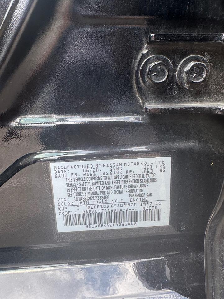 2020 Nissan Sentra SV Xtronic CVT Austin TX