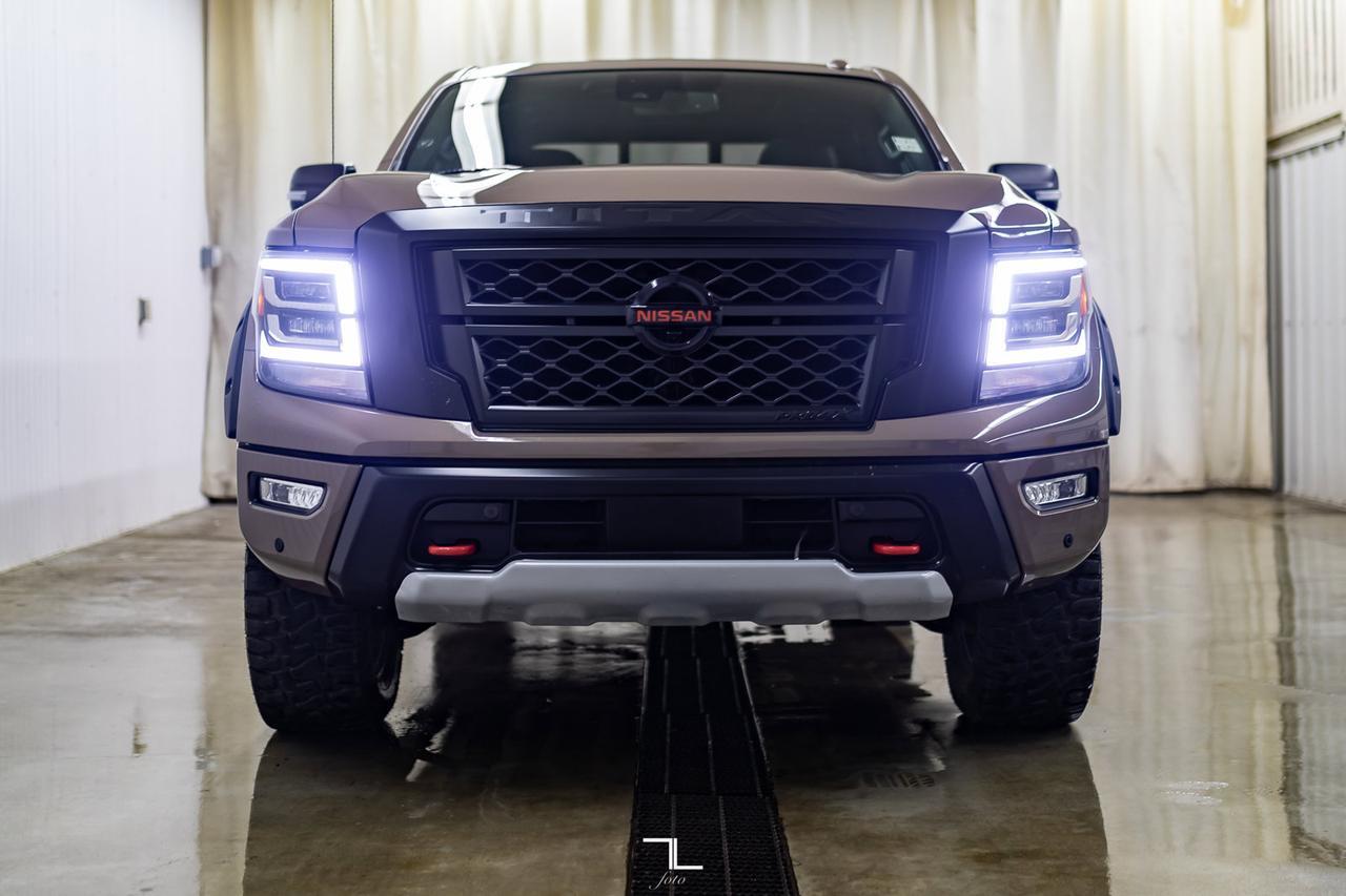 2020 Nissan Titan 4x4 Crew Cab Pro-4X Leather Roof Nav BCam Red Deer AB