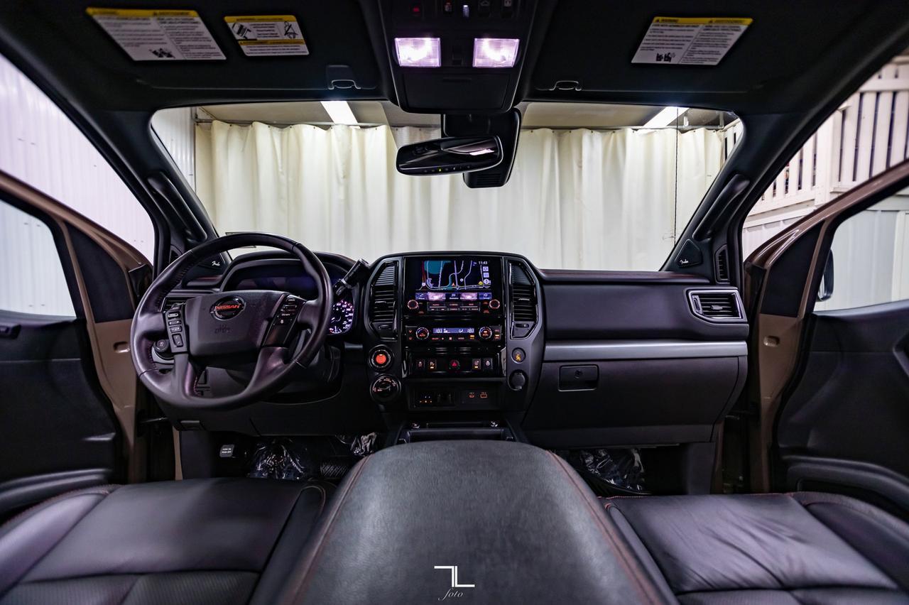 2020 Nissan Titan 4x4 Crew Cab Pro-4X Leather Roof Nav BCam Red Deer AB