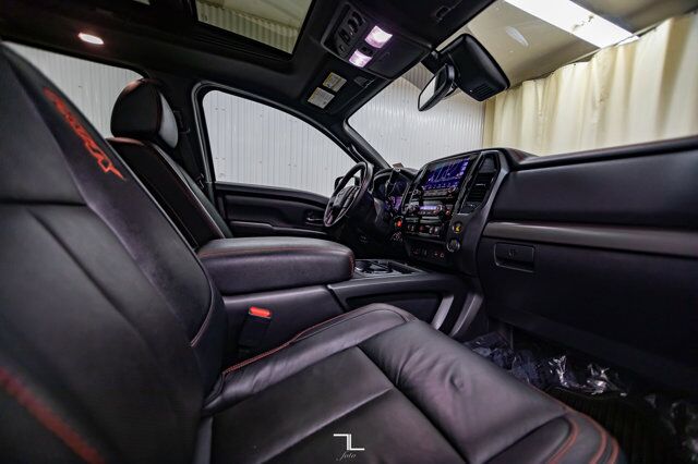 2020 Nissan Titan 4x4 Crew Cab Pro-4X Leather Roof Nav BCam Red Deer AB