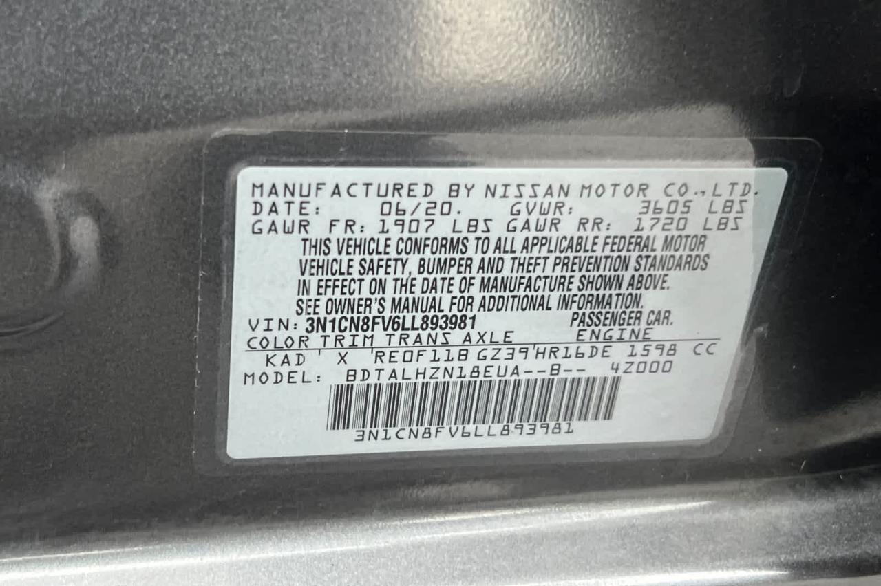 2020 Nissan Versa SR Roseville CA