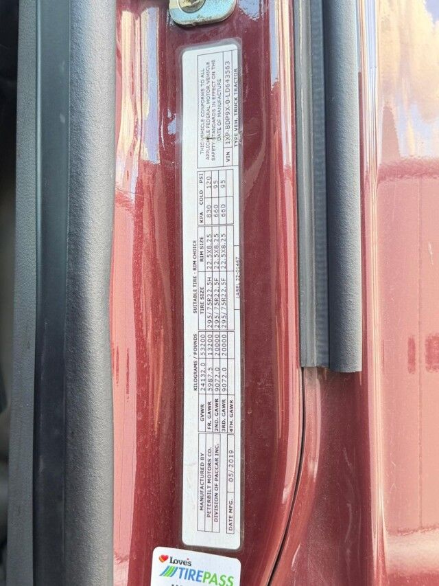 2020 Peterbilt 579 High Roof Sleeper Cab Tractor Trailer Truck Miami FL