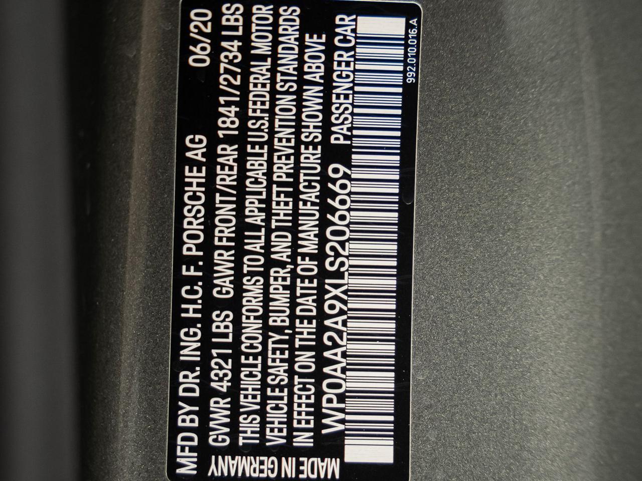2020 Porsche 911 Carrera Ft Lauderdale FL