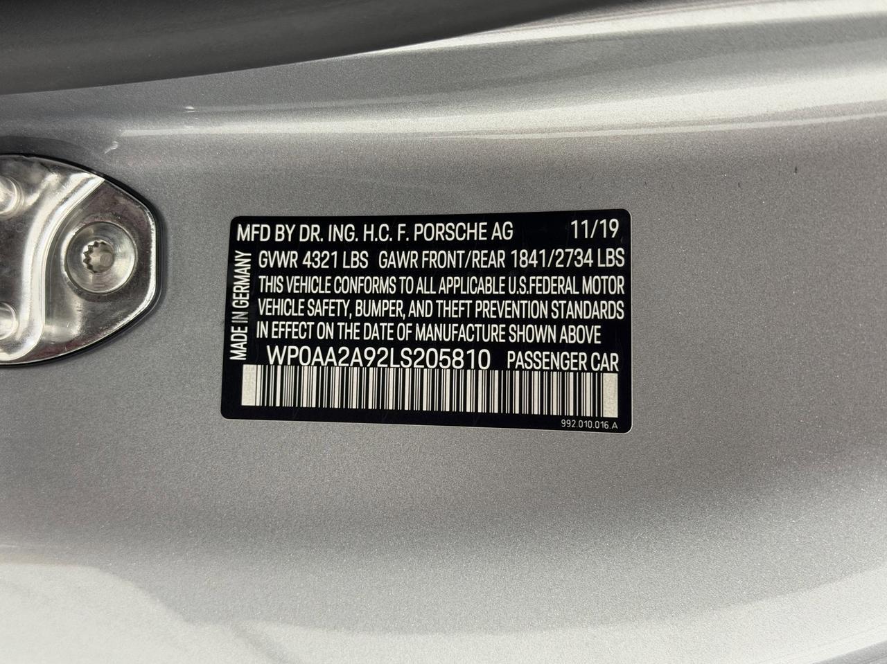 2020 Porsche 911 Carrera Newark DE