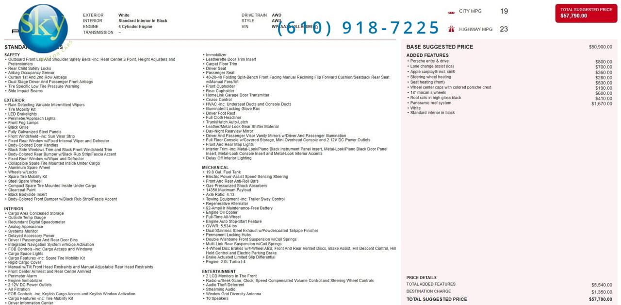 2020 Porsche Macan AWD West Chester PA