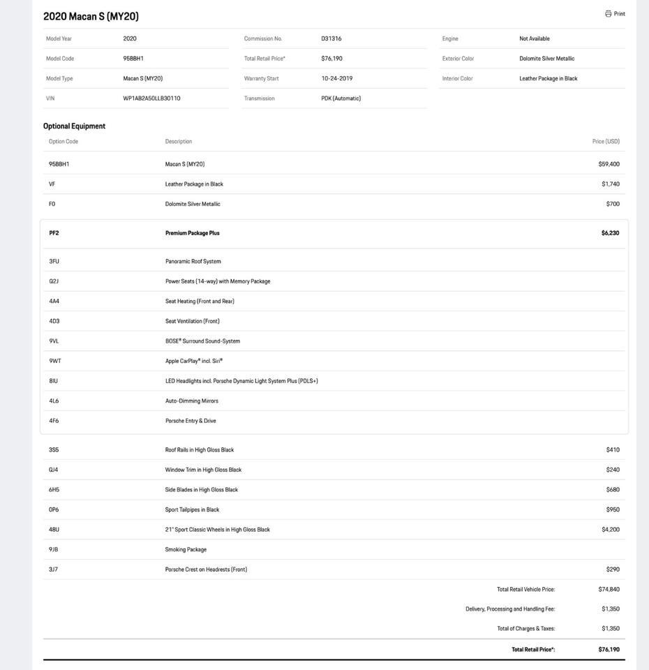 2020 Porsche Macan S Pompano Beach FL