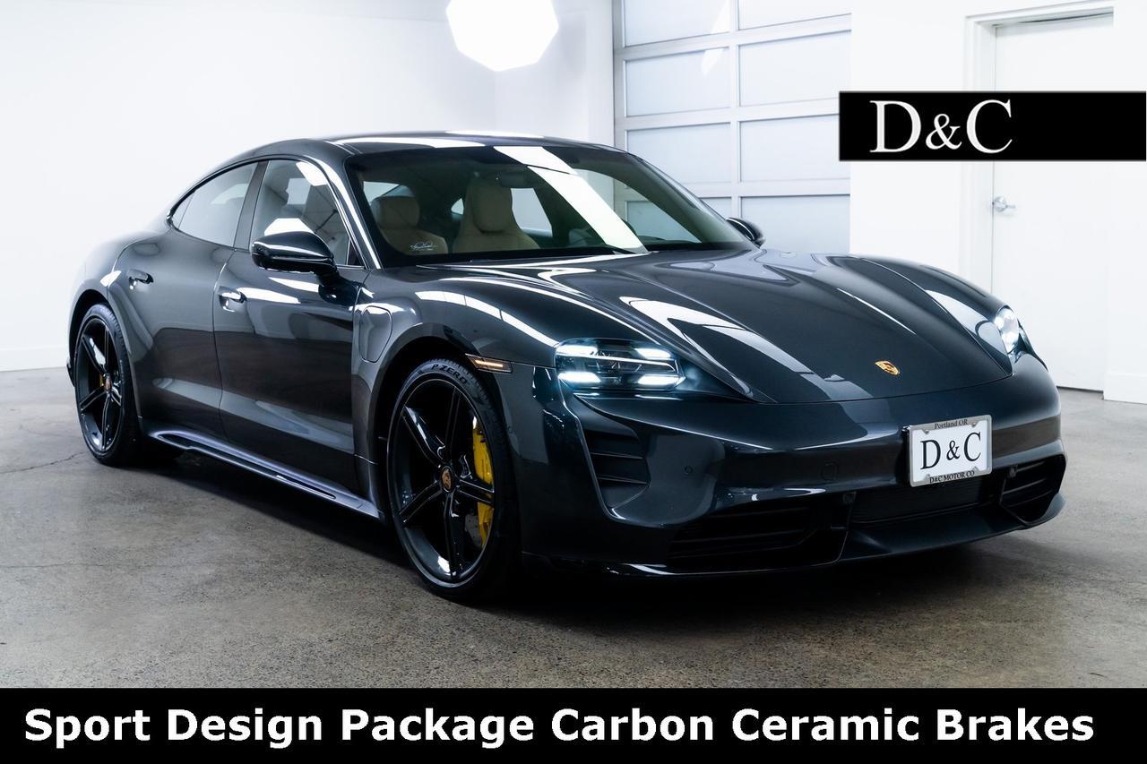 2020 Porsche Taycan Turbo Sport Design Package Carbon Ceramic Brakes