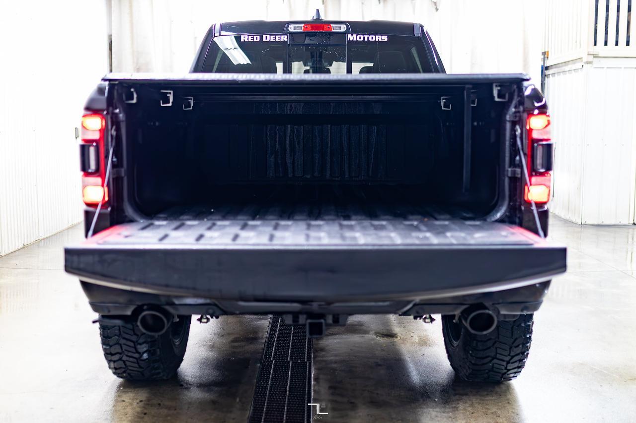 2020 Ram 1500 4x4 Crew Cab Laramie Lift Kit Leather Roof Nav Red Deer AB