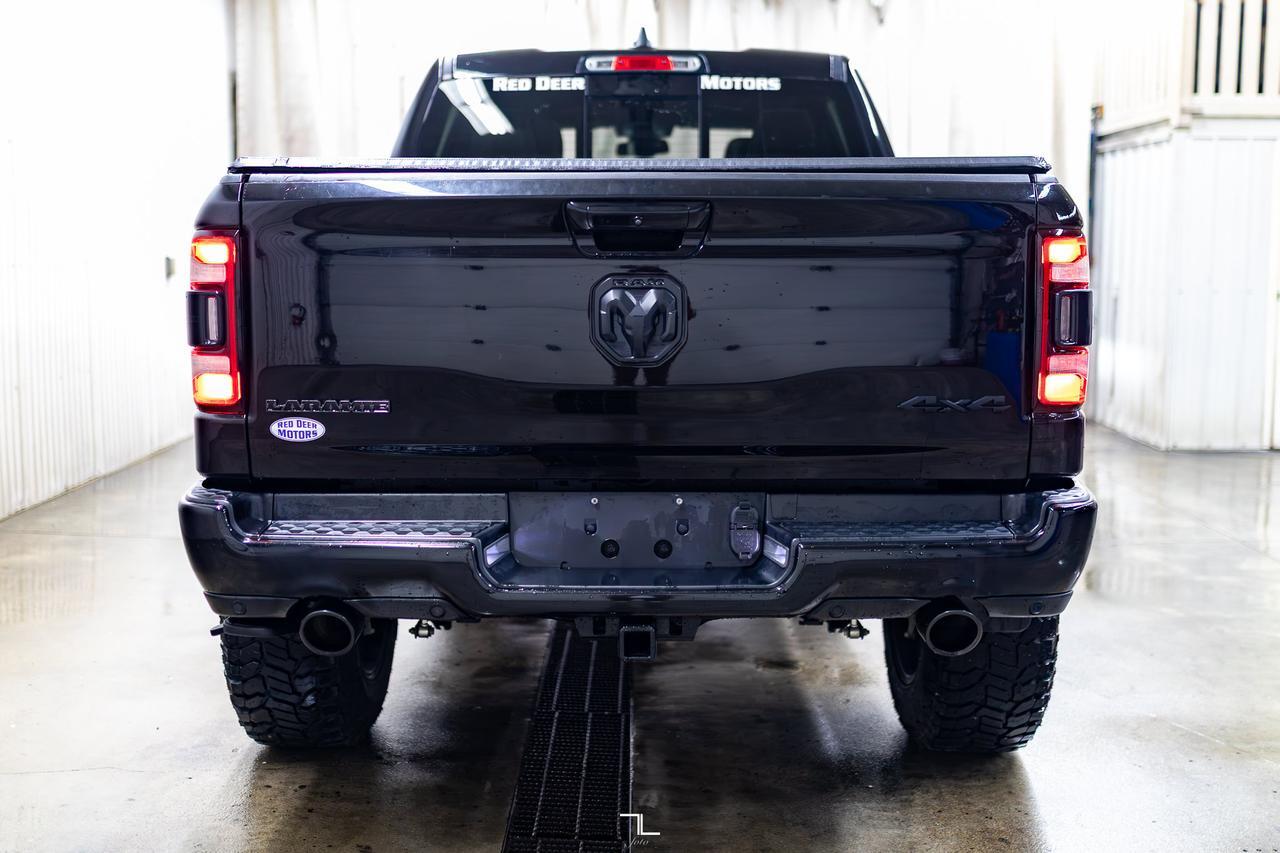 2020 Ram 1500 4x4 Crew Cab Laramie Lift Kit Leather Roof Nav Red Deer AB
