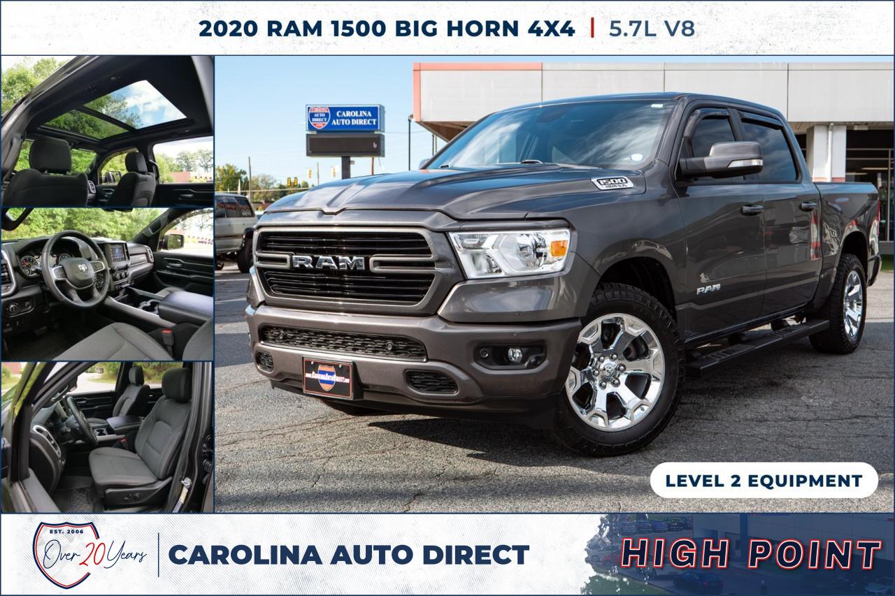 2020 Ram 1500 Big Horn 4X4 / 5.7L V8 / Panoramic Sunroof