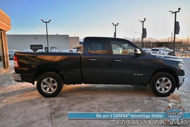 2020 Ram 1500 Big Horn / 4X4 / Quad Cab / 5.7L V8 HEMI / Auto Start / Power & Heated Cloth Seats / Heated Steering Wheel / Apple CarPlay & Adroid Auto / Back Up Camera / Cruise Control / Alloy Wheels / Tow Pkg Anchorage AK 2020 Ram 1500 Big Horn / 4X4 / Quad Cab / 5.7L V8 HEMI / Auto Start / Power & Heated Cloth Seats / Heated Steering Wheel / Apple CarPlay & Adroid Auto / Back Up Camera / Cruise Control / Alloy Wheels / Tow Pkg Anchorage AK