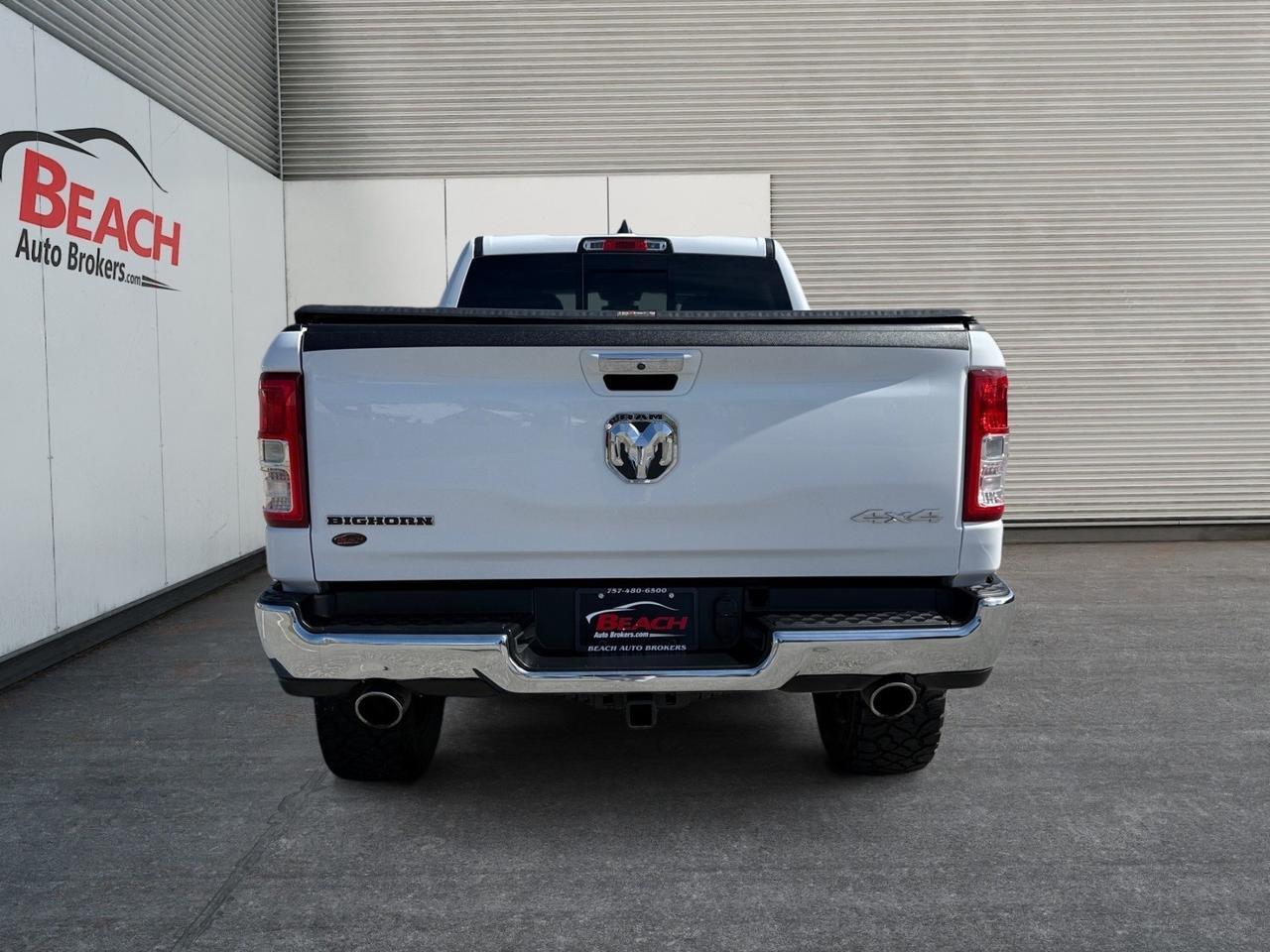 2020 Ram 1500 Big Horn, APPLE CARPLAY/ANDROID AUTO, POWER SLIDING REAR WINDOW, BACKUP CAMERA, BLUETOOTH, PUSH BUTTON START, BED LINER, TOW PACKAGE, TOW HOOKS, COME AND SEE THIS RAM 1500! Norfolk VA