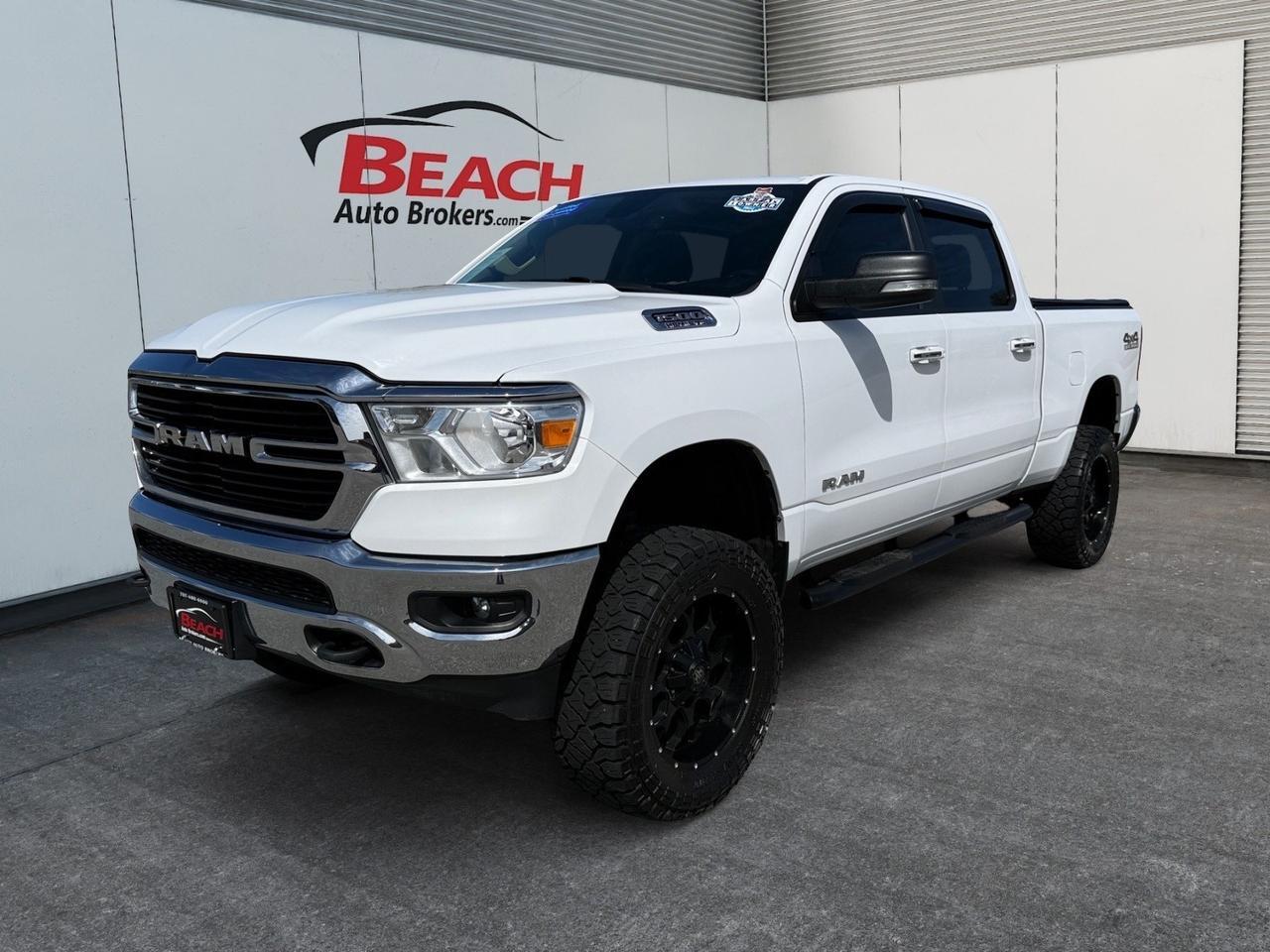 2020 Ram 1500 Big Horn, APPLE CARPLAY/ANDROID AUTO, POWER SLIDING REAR WINDOW, BACKUP CAMERA, BLUETOOTH, PUSH BUTTON START, BED LINER, TOW PACKAGE, TOW HOOKS, COME AND SEE THIS RAM 1500! Norfolk VA