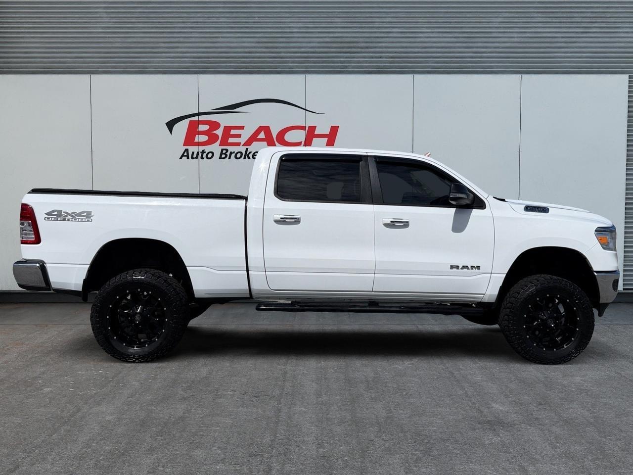 2020 Ram 1500 Big Horn, APPLE CARPLAY/ANDROID AUTO, POWER SLIDING REAR WINDOW, BACKUP CAMERA, BLUETOOTH, PUSH BUTTON START, BED LINER, TOW PACKAGE, TOW HOOKS, COME AND SEE THIS RAM 1500! Norfolk VA