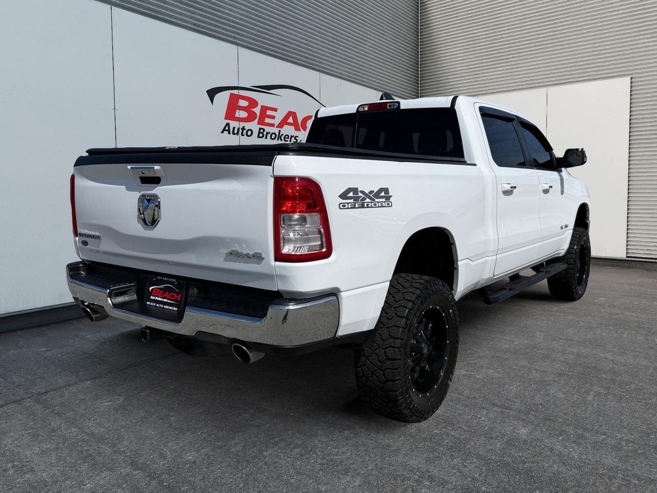 2020 Ram 1500 Big Horn, APPLE CARPLAY/ANDROID AUTO, POWER SLIDING REAR WINDOW, BACKUP CAMERA, BLUETOOTH, PUSH BUTTON START, BED LINER, TOW PACKAGE, TOW HOOKS, COME AND SEE THIS RAM 1500! Norfolk VA