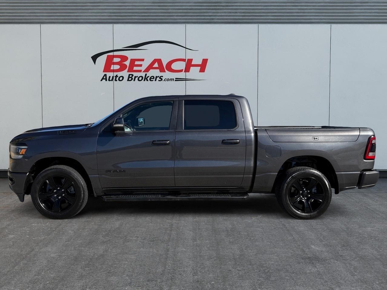 2020 Ram 1500 Big Horn CREW CAB 4X4 LEVEL 2, BIG SCREEN, PANORAMIC SUNROOF, HEATED SEATS, POWER SLIDING REAR WINDOW, UNIVERSAL GARAGE DOOR OPENER, APPLE CARPLAY/ANDROID AUTO, REMOTE START, RUNNING BOARDS, TOW PACKAGE, POWER/HEATED MIRRORS, BLIND SPOT ALERT, BACKUP Norfolk VA