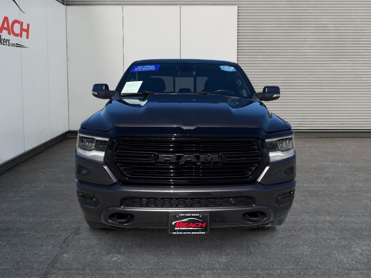 2020 Ram 1500 Big Horn CREW CAB 4X4 LEVEL 2, BIG SCREEN, PANORAMIC SUNROOF, HEATED SEATS, POWER SLIDING REAR WINDOW, UNIVERSAL GARAGE DOOR OPENER, APPLE CARPLAY/ANDROID AUTO, REMOTE START, RUNNING BOARDS, TOW PACKAGE, POWER/HEATED MIRRORS, BLIND SPOT ALERT, BACKUP Norfolk VA