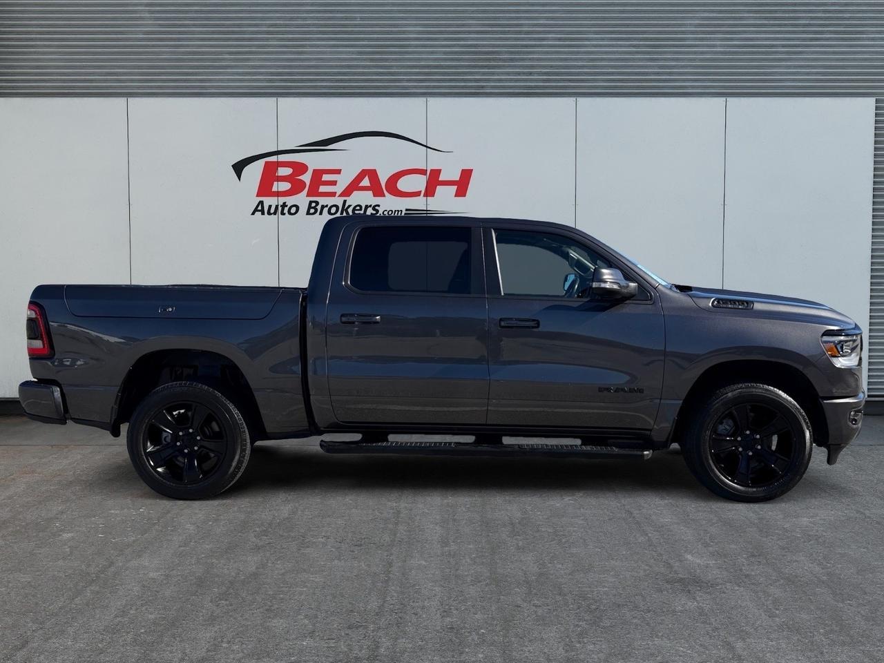 2020 Ram 1500 Big Horn CREW CAB 4X4 LEVEL 2, BIG SCREEN, PANORAMIC SUNROOF, HEATED SEATS, POWER SLIDING REAR WINDOW, UNIVERSAL GARAGE DOOR OPENER, APPLE CARPLAY/ANDROID AUTO, REMOTE START, RUNNING BOARDS, TOW PACKAGE, POWER/HEATED MIRRORS, BLIND SPOT ALERT, BACKUP Norfolk VA
