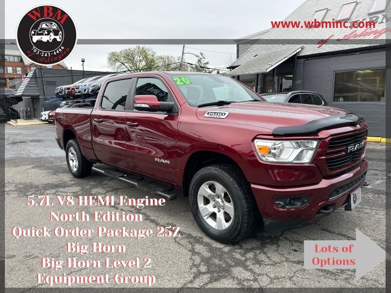 2020 Ram 1500 Big Horn Crew Cab 4WD w/ Big Horn Level 2 Equipment Group