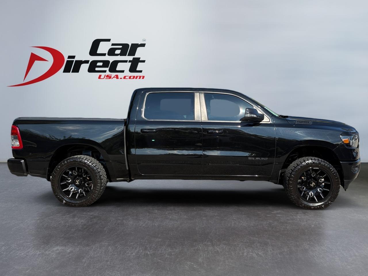 2020 Ram 1500 Big Horn, LIFTED, CUSTOM ARKON OFF-ROAD WHEELS, BACKUP CAMERA, TOW PACKAGE, AUTO START/STOP, HARD TONNEAU COVER, APPLE CARPLAY/ANDROID AUTO, HEATED STEERING WHEEL & SEATS, ONLY 62K MILES, 1 OWNER, GO BIG & GO HOME WITH THIS RAM!