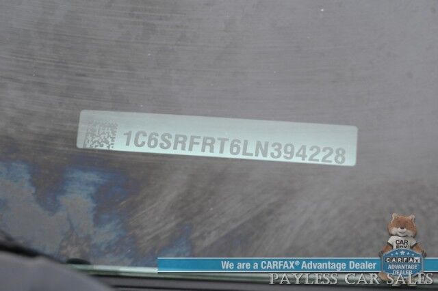 2020 Ram 1500 Laramie / 4X4 / Crew Cab / Sport Appearance & Level 2 Group / Auto Start / Heated & Cooled Leather Seats / Navigation / Adaptive Cruise / Lane Departure & Blind Spot Alert / Tonneau Cover / Bed Liner / Tow Pkg Anchorage AK