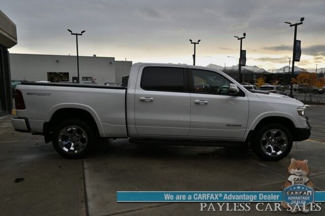 2020 Ram 1500 Laramie / 4X4 / Crew Cab / Sport Appearance & Level 2 Group / Auto Start / Heated & Cooled Leather Seats / Navigation / Adaptive Cruise / Lane Departure & Blind Spot Alert / Tonneau Cover / Bed Liner / Tow Pkg Anchorage AK