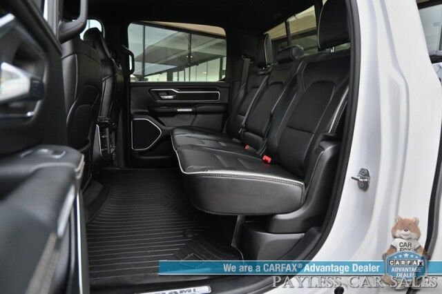 2020 Ram 1500 Laramie / 4X4 / Crew Cab / Sport Appearance & Level 2 Group / Auto Start / Heated & Cooled Leather Seats / Navigation / Adaptive Cruise / Lane Departure & Blind Spot Alert / Tonneau Cover / Bed Liner / Tow Pkg Anchorage AK