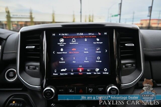 2020 Ram 1500 Laramie / 4X4 / Crew Cab / Sport Appearance & Level 2 Group / Auto Start / Heated & Cooled Leather Seats / Navigation / Adaptive Cruise / Lane Departure & Blind Spot Alert / Tonneau Cover / Bed Liner / Tow Pkg Anchorage AK