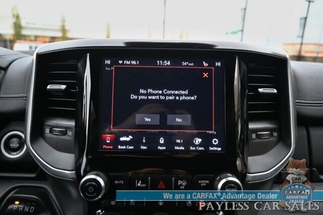 2020 Ram 1500 Laramie / 4X4 / Crew Cab / Sport Appearance & Level 2 Group / Auto Start / Heated & Cooled Leather Seats / Navigation / Adaptive Cruise / Lane Departure & Blind Spot Alert / Tonneau Cover / Bed Liner / Tow Pkg Anchorage AK