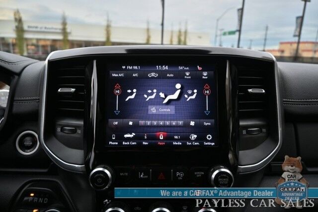 2020 Ram 1500 Laramie / 4X4 / Crew Cab / Sport Appearance & Level 2 Group / Auto Start / Heated & Cooled Leather Seats / Navigation / Adaptive Cruise / Lane Departure & Blind Spot Alert / Tonneau Cover / Bed Liner / Tow Pkg Anchorage AK