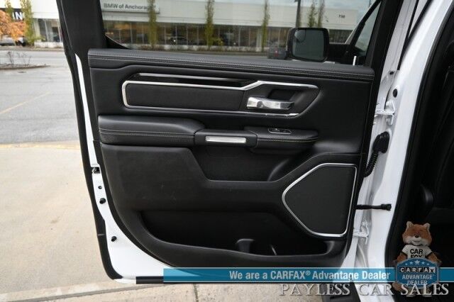 2020 Ram 1500 Laramie / 4X4 / Crew Cab / Sport Appearance & Level 2 Group / Auto Start / Heated & Cooled Leather Seats / Navigation / Adaptive Cruise / Lane Departure & Blind Spot Alert / Tonneau Cover / Bed Liner / Tow Pkg Anchorage AK
