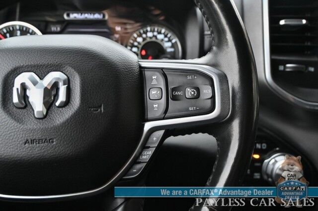 2020 Ram 1500 Laramie / 4X4 / Crew Cab / Sport Appearance & Level 2 Group / Auto Start / Heated & Cooled Leather Seats / Navigation / Adaptive Cruise / Lane Departure & Blind Spot Alert / Tonneau Cover / Bed Liner / Tow Pkg Anchorage AK