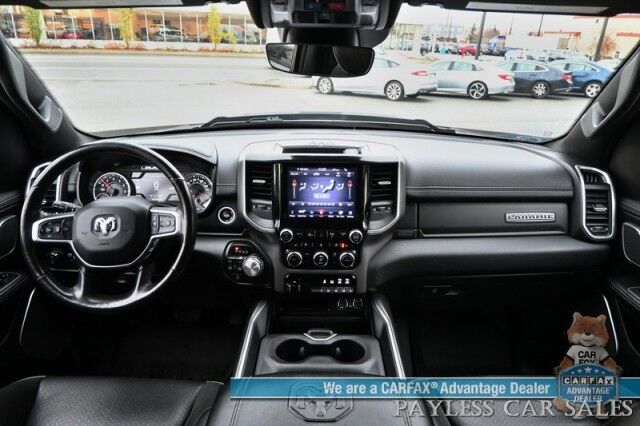 2020 Ram 1500 Laramie / 4X4 / Crew Cab / Sport Appearance & Level 2 Group / Auto Start / Heated & Cooled Leather Seats / Navigation / Adaptive Cruise / Lane Departure & Blind Spot Alert / Tonneau Cover / Bed Liner / Tow Pkg Anchorage AK