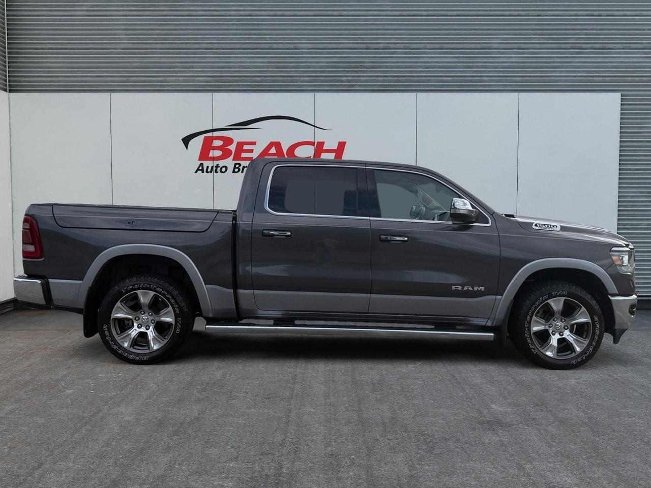 2020 Ram 1500 Laramie, HEATED AND VENTILATED FRONT SEATS, 2ND ROW IN FLOOR STORAGE BINS, REAR POWER SLIDING WINDOWS, CHROME TOW HOOKS, RUNNING BOARDS, REMOTE TAILGATE RELEASE, V8 HEMI, DONT LET YOUR DREAM TRUCK PASS YOU BY! Norfolk VA