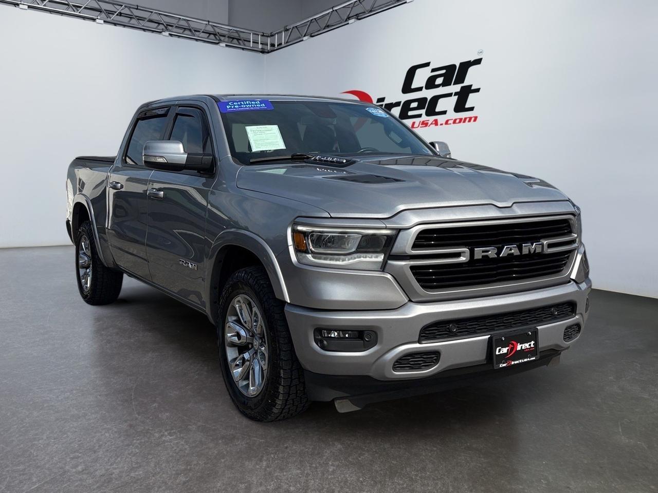 2020 Ram 1500 Laramie, POWER TAILGATE, SOFT TONNEAU COVER, BLIND SPOT, LANE KEEP ASSIST, HEATED & VENTILATED SEATS, APPLE CARPLAY/ANDROID AUTO, BACKUP CAMERA, PARKING SENSORS, BED UTILITY GROUP, ALERT BRAKING, ONLY 1 OWNER, CLEAN CARFAX, THIS RAM HAS IT ALL! Virginia Beach VA