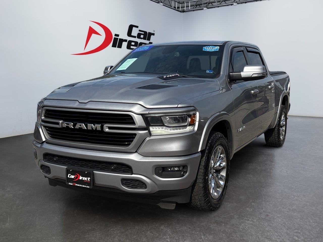 2020 Ram 1500 Laramie, POWER TAILGATE, SOFT TONNEAU COVER, BLIND SPOT, LANE KEEP ASSIST, HEATED & VENTILATED SEATS, APPLE CARPLAY/ANDROID AUTO, BACKUP CAMERA, PARKING SENSORS, BED UTILITY GROUP, ALERT BRAKING, ONLY 1 OWNER, CLEAN CARFAX, THIS RAM HAS IT ALL! Virginia Beach VA