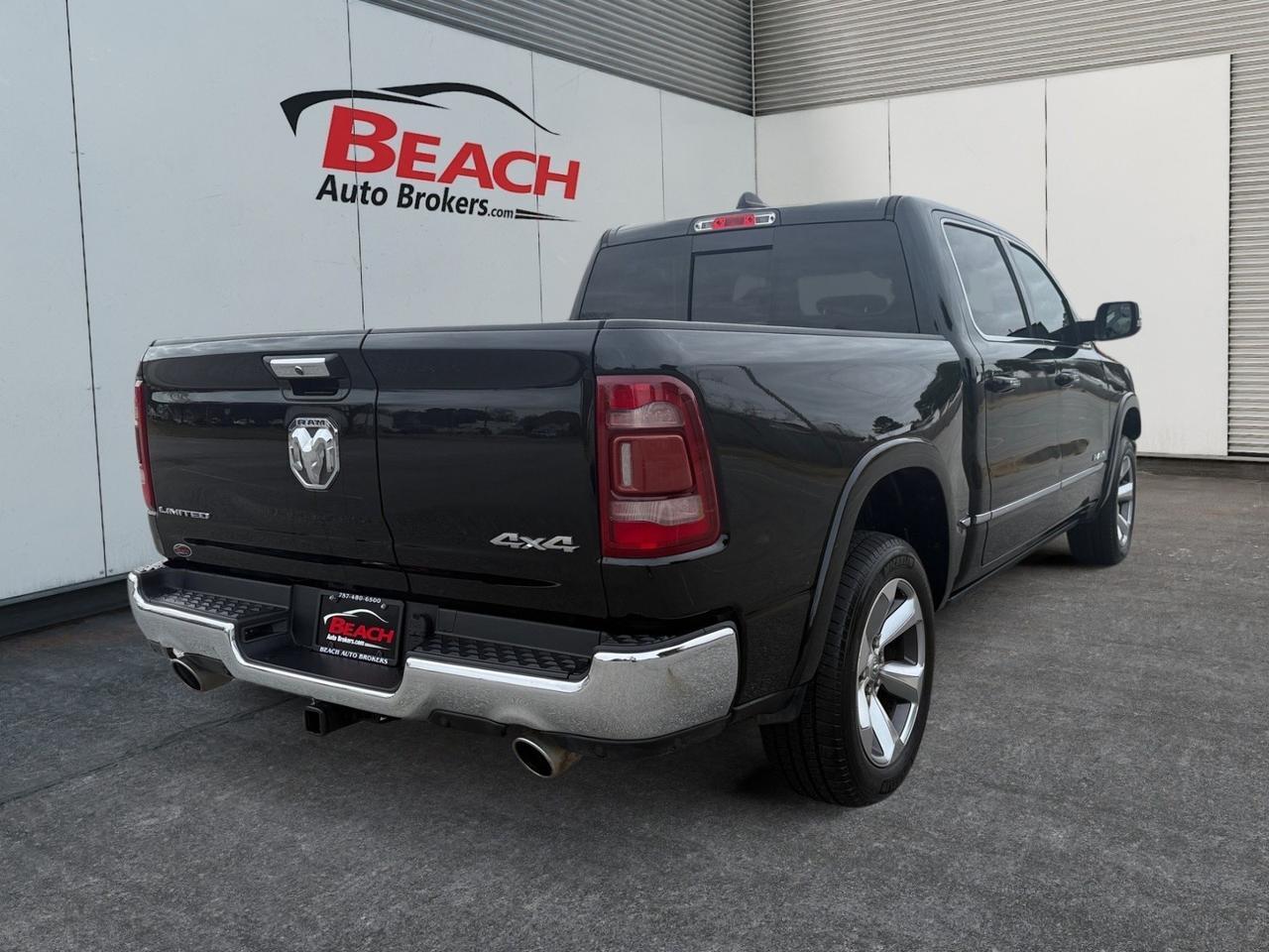 2020 Ram 1500 Limited, HEATED AND VENTILATED SEATS, HEATED AND VENTILATED REAR SEATS, HEATED STEERING WHEEL, TOW HOOKS, SLIDING REAR WINDOW, WIRELESS PHONE CONNECTIVITY, POWER RUNNING BOARDS, TOW PACKAGE, CLEAN CARFAX, ONLY 1 OWNER, POWER THAT PULLS ITS WEIGHT, CO Norfolk VA