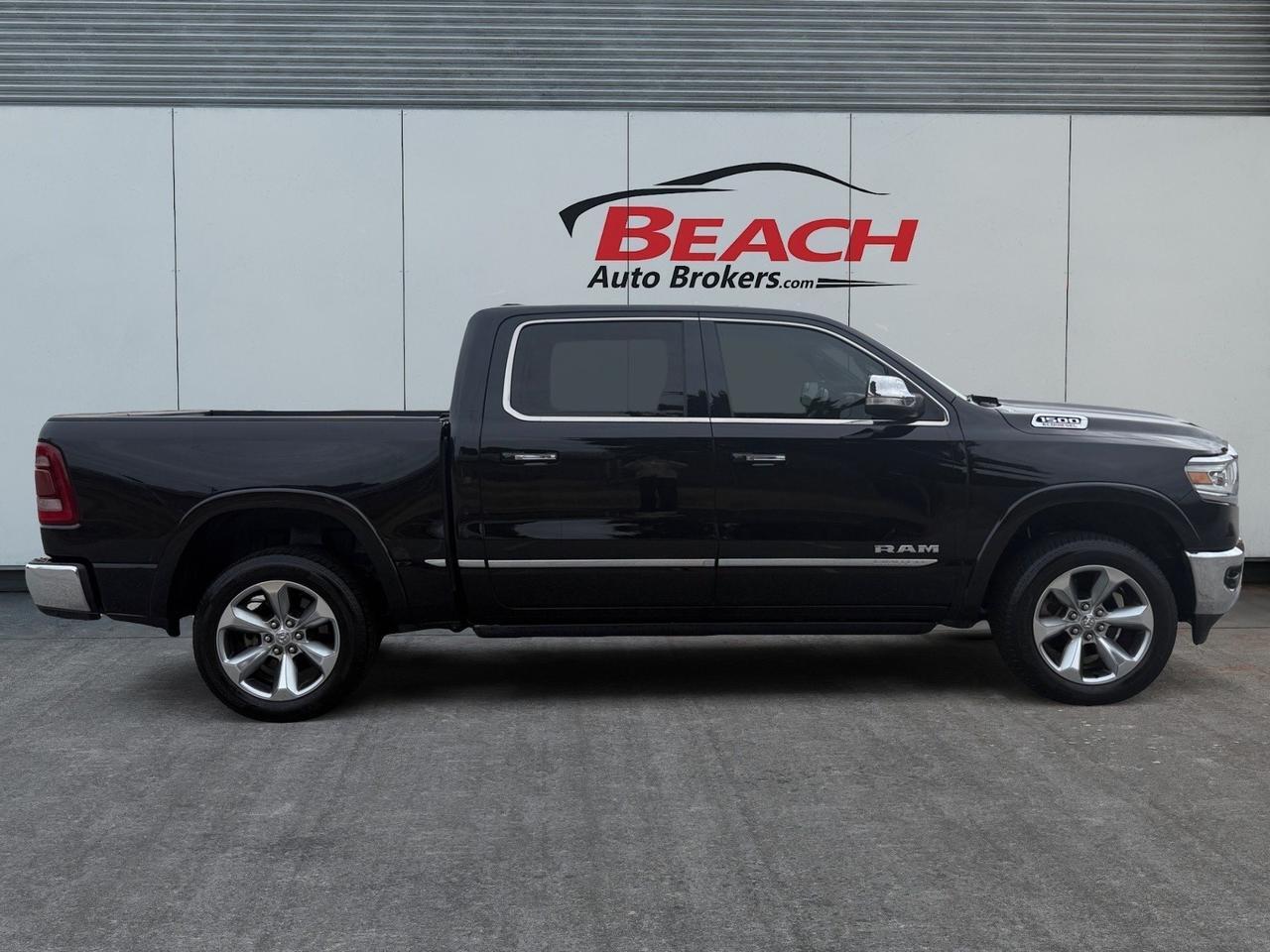 2020 Ram 1500 Limited, HEATED AND VENTILATED SEATS, HEATED AND VENTILATED REAR SEATS, HEATED STEERING WHEEL, TOW HOOKS, SLIDING REAR WINDOW, WIRELESS PHONE CONNECTIVITY, POWER RUNNING BOARDS, TOW PACKAGE, CLEAN CARFAX, ONLY 1 OWNER, POWER THAT PULLS ITS WEIGHT, CO Norfolk VA