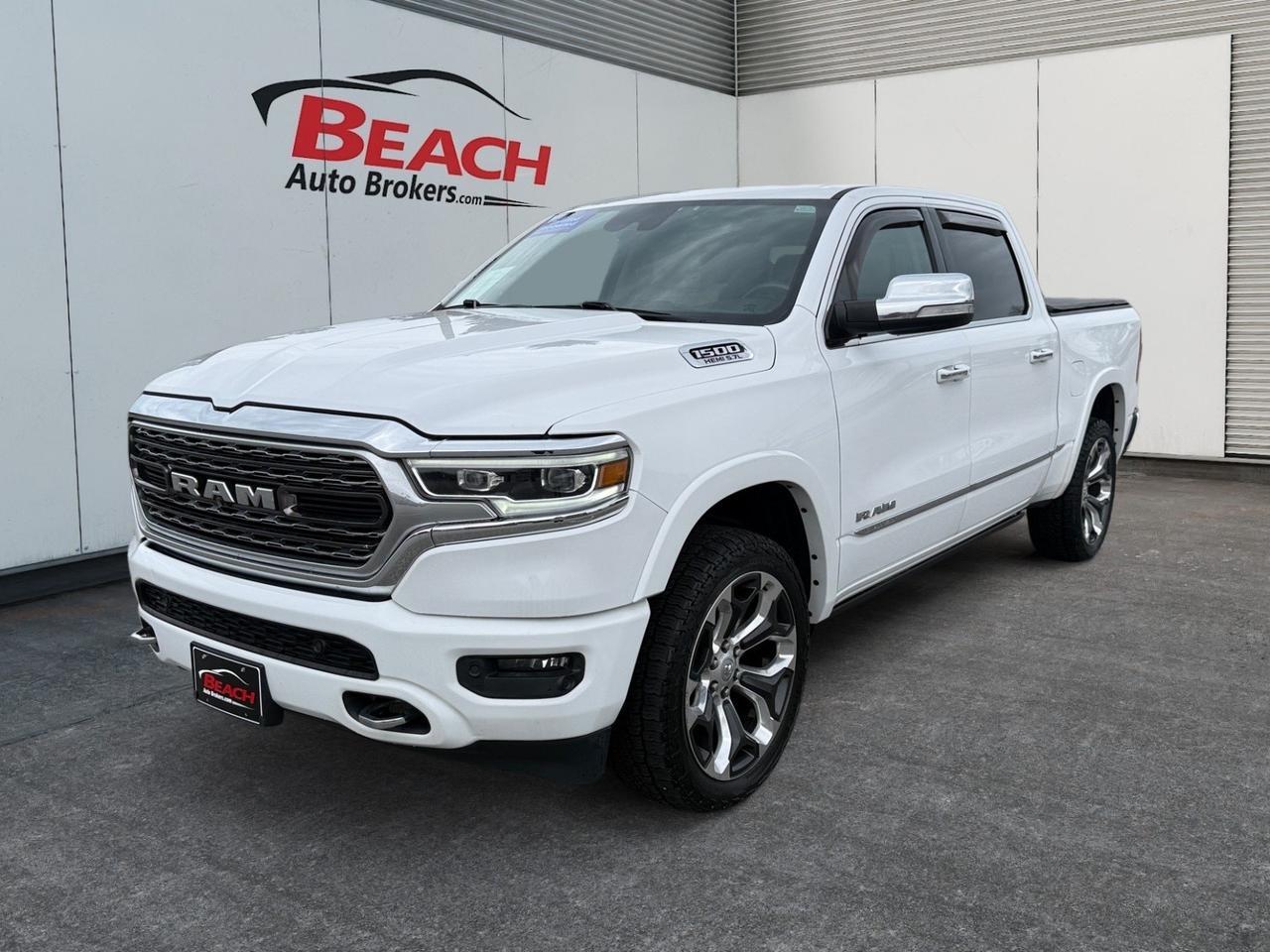 2020 Ram 1500 Limited, MOONROOF, HEATED/VENTILATED FRONT & REAR SEATS, POWER RUNNING BOARDS, TONNEAU COVER, POWER SLIDING REAR WINDOW, POWER FOLDING MIRRORS, HARMAN/KARDON SPEAKERS, ALL WEATHER FLOOR MATS, CLEAN CARFAX, THIS RAM HAS IT ALL MAKE IT YOURS TODAY!