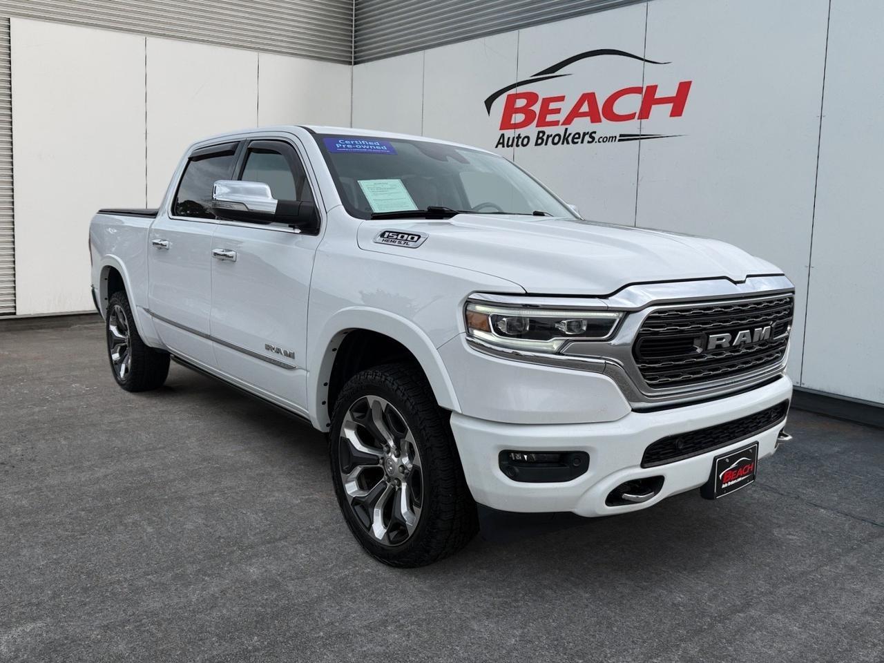 2020 Ram 1500 Limited, MOONROOF, HEATED/VENTILATED FRONT & REAR SEATS, POWER RUNNING BOARDS, TONNEAU COVER, POWER SLIDING REAR WINDOW, POWER FOLDING MIRRORS, HARMAN/KARDON SPEAKERS, ALL WEATHER FLOOR MATS, CLEAN CARFAX, THIS RAM HAS IT ALL MAKE IT YOURS TODAY!