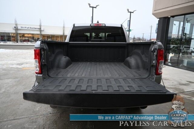 2020 Ram 1500 Lone Star / 4X4 / 5.7L V8 eTorque / Crew Cab / Auto Start / Off-Road & Big Horn Level 1 Pkg / Power Premium Cloth Seats / Apple CarPlay & Android Auto / Keyless Entry & Start / Tow Pkg / 22 MPG Anchorage AK