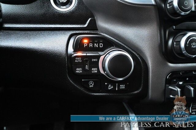 2020 Ram 1500 Lone Star / 4X4 / 5.7L V8 eTorque / Crew Cab / Auto Start / Off-Road & Big Horn Level 1 Pkg / Power Premium Cloth Seats / Apple CarPlay & Android Auto / Keyless Entry & Start / Tow Pkg / 22 MPG Anchorage AK