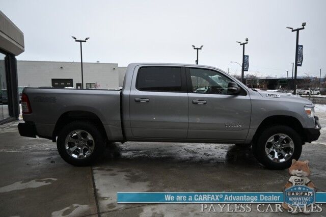 2020 Ram 1500 Lone Star / 4X4 / Crew Cab / 5.7L V8 eTorque / Auto Start / Off-Road & Big Horn Level 1 Group / Power Premium Cloth Seats / Apple CarPlay & Android Auto / Keyless Entry & Start / Tow Pkg / 22 MPG Wasilla AK