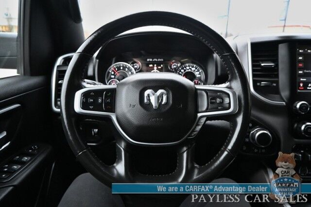 2020 Ram 1500 Lone Star / 4X4 / Crew Cab / 5.7L V8 eTorque / Auto Start / Off-Road & Big Horn Level 1 Group / Power Premium Cloth Seats / Apple CarPlay & Android Auto / Keyless Entry & Start / Tow Pkg / 22 MPG Anchorage AK