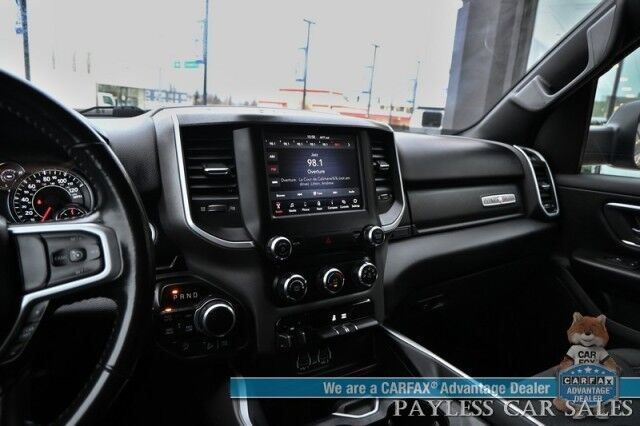 2020 Ram 1500 Lone Star / 4X4 / Crew Cab / 5.7L V8 eTorque / Auto Start / Off-Road & Big Horn Level 1 Group / Power Premium Cloth Seats / Apple CarPlay & Android Auto / Keyless Entry & Start / Tow Pkg / 22 MPG Anchorage AK