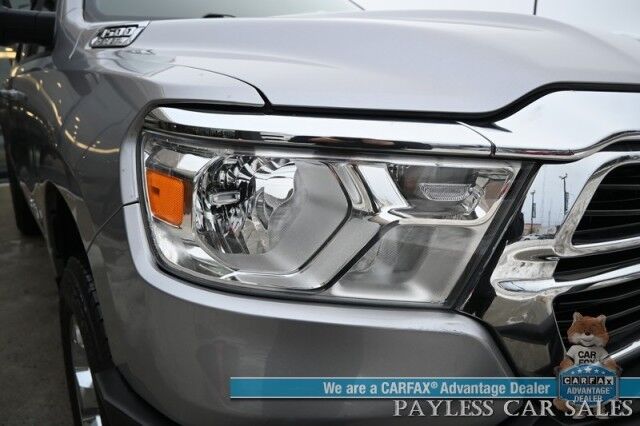 2020 Ram 1500 Lone Star / 4X4 / Crew Cab / 5.7L V8 eTorque / Auto Start / Off-Road & Big Horn Level 1 Group / Power Premium Cloth Seats / Apple CarPlay & Android Auto / Keyless Entry & Start / Tow Pkg / 22 MPG Anchorage AK